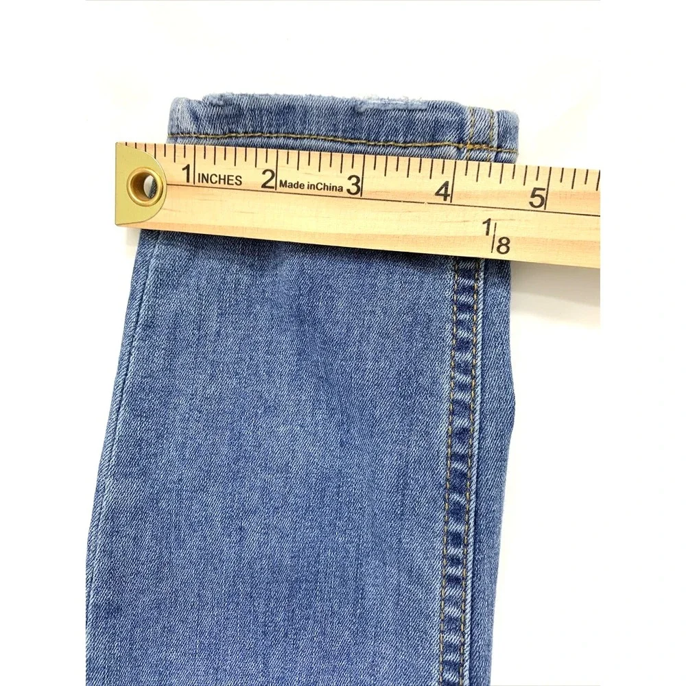 Free‎ People Jeans Womens Size 28 Destroyed Distress Skinny Medium Wash Denim